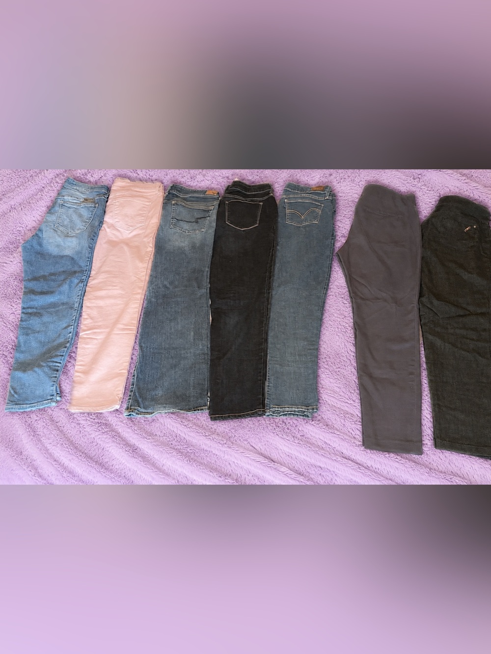 Women’s Pink and Denim Jeans Collection - Classic Fit size 14